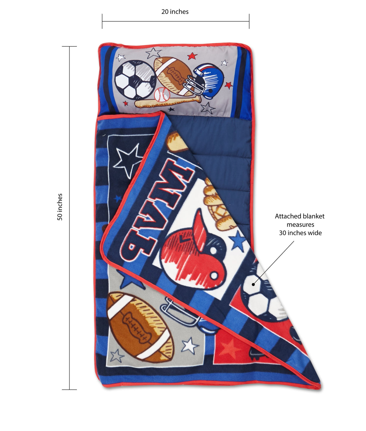 NoJo MVP Sports Toddler Nap Mat