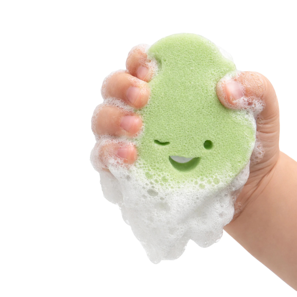 Dabble & Dollop Honeydew Sponge Pop™ Kids Bath Buffer
