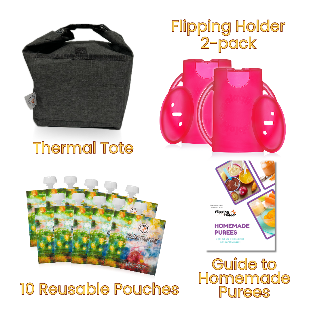 Baby Feeding Gift Bundle – Holders, Pouches & Tote