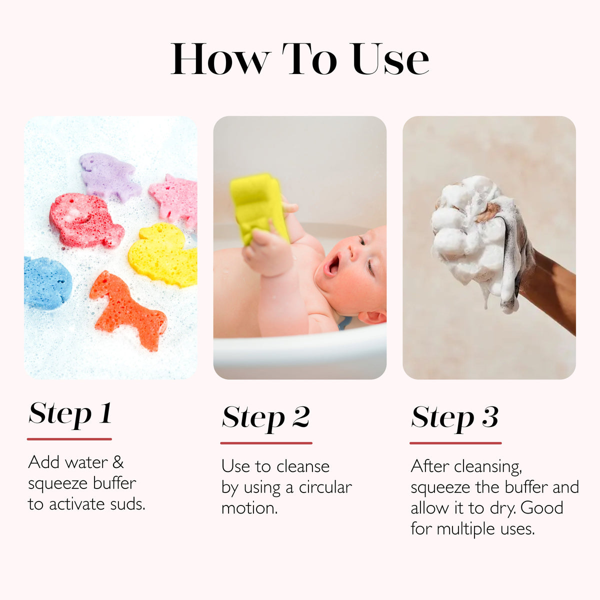 Dabble & Dollop Honeydew Sponge Pop™ Kids Bath Buffer