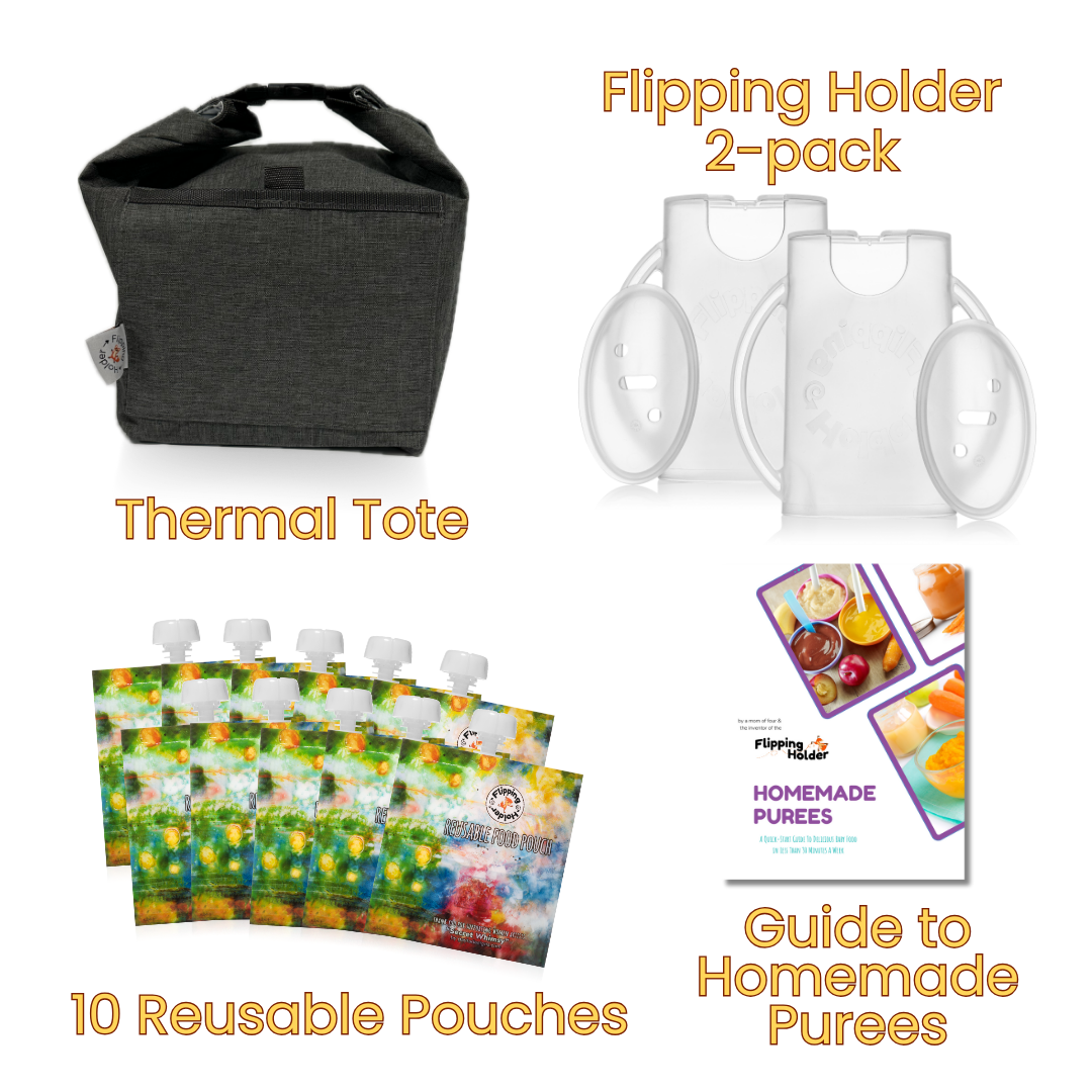 Baby Feeding Gift Bundle – Holders, Pouches & Tote