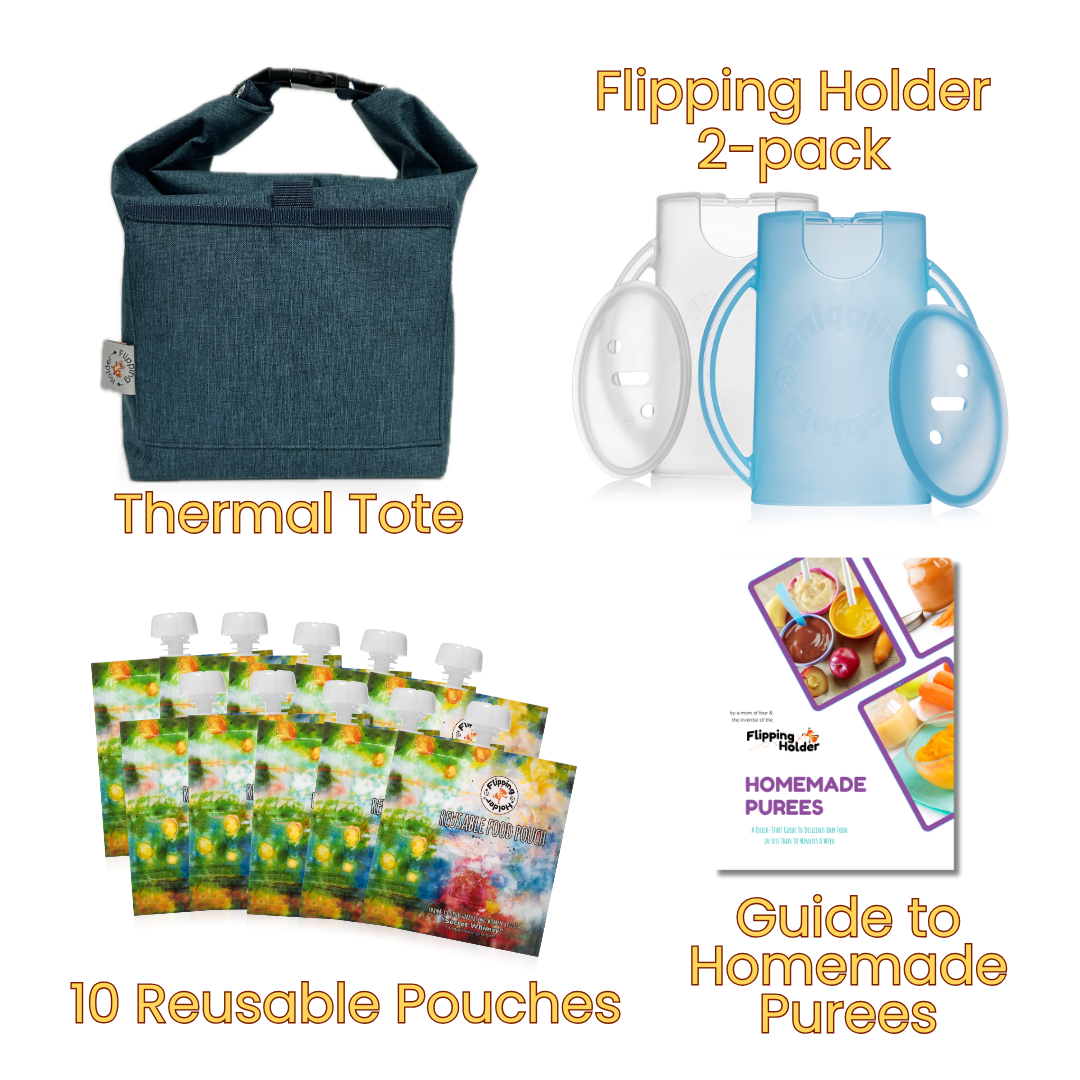 Baby Feeding Gift Bundle – Holders, Pouches & Tote
