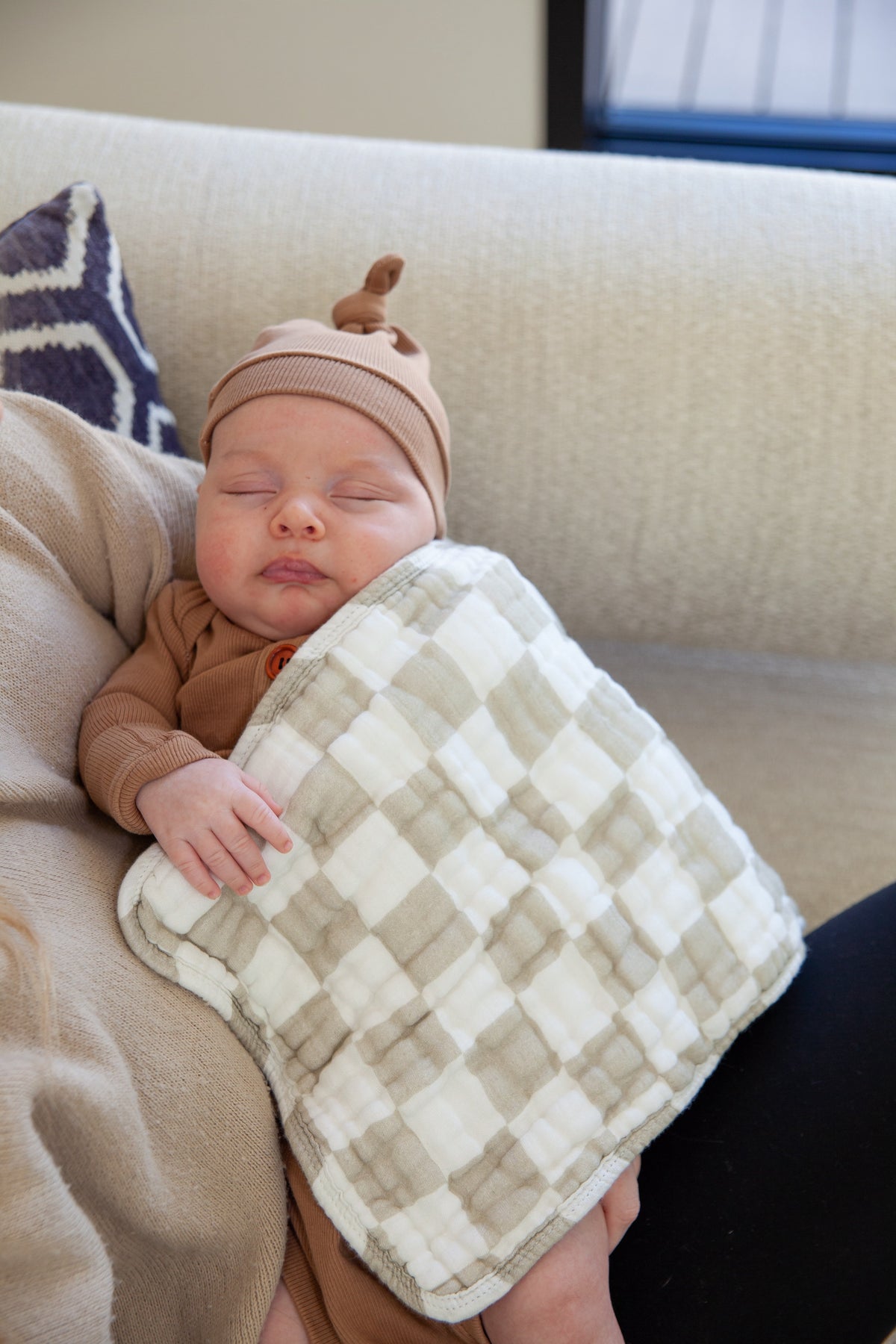 Organic Cotton Muslin Burp Cloths, 3-Pack – Ivory & Oatmeal