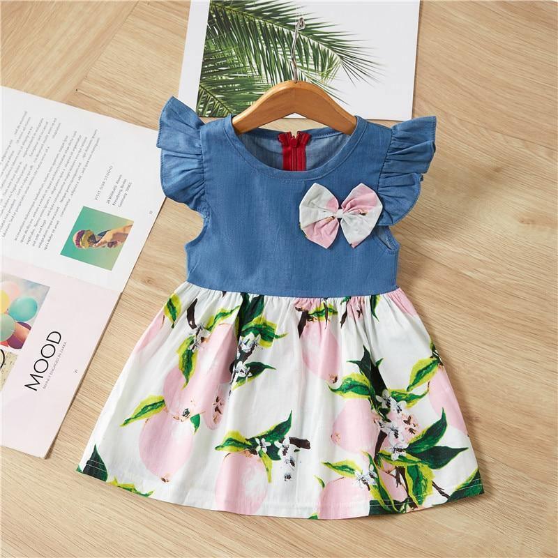 Floral Cotton A-Line Dress