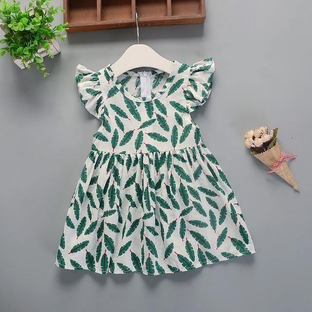 Floral Cotton A-Line Dress