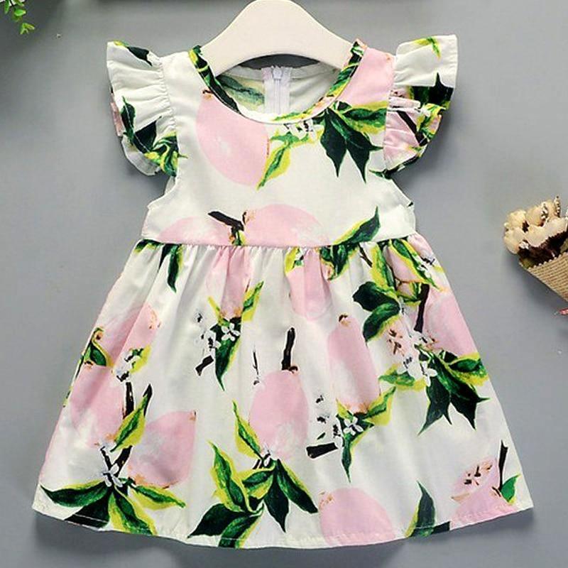 Floral Cotton A-Line Dress