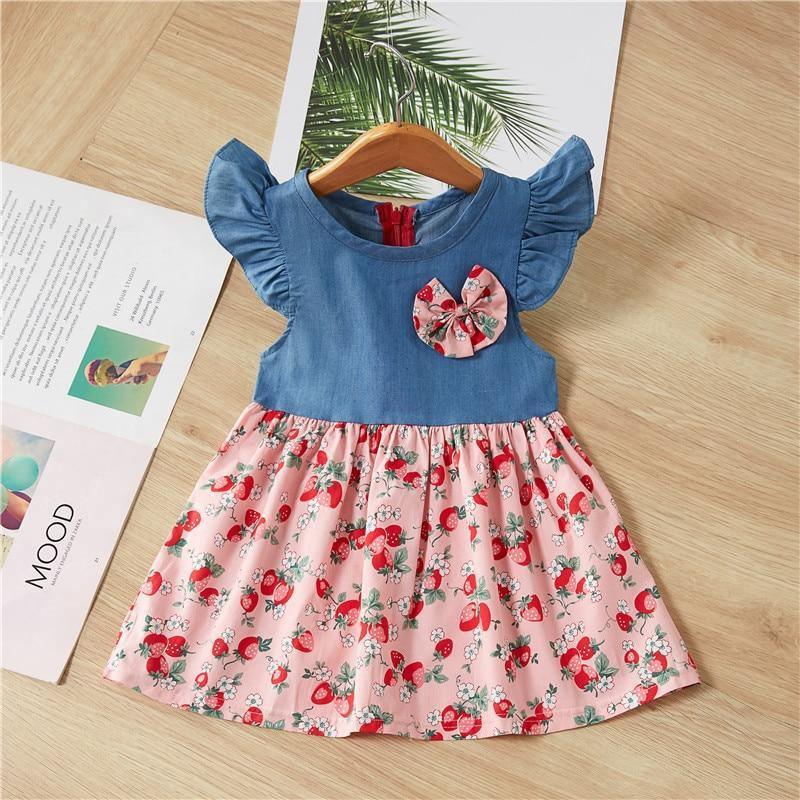Floral Cotton A-Line Dress