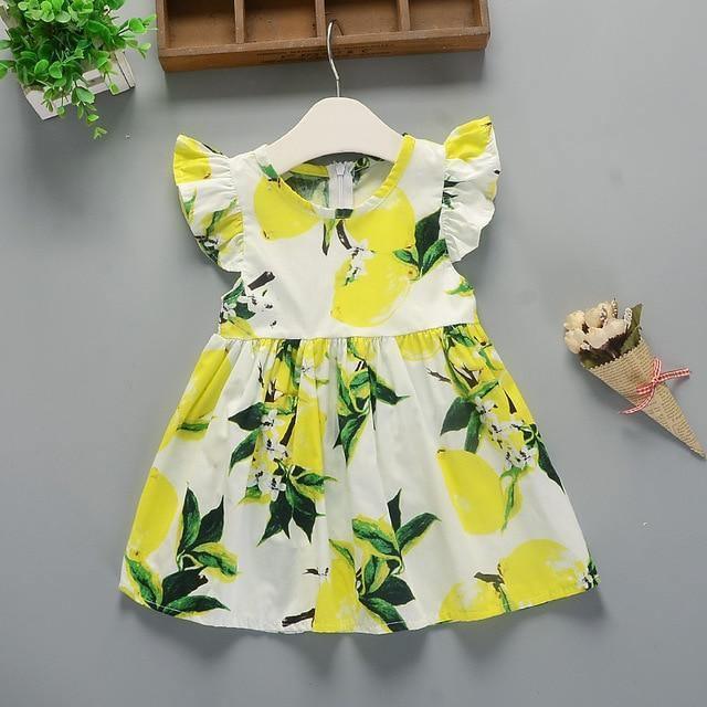 Floral Cotton A-Line Dress