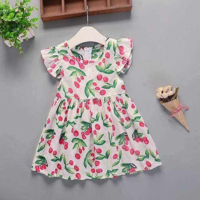 Floral Cotton A-Line Dress