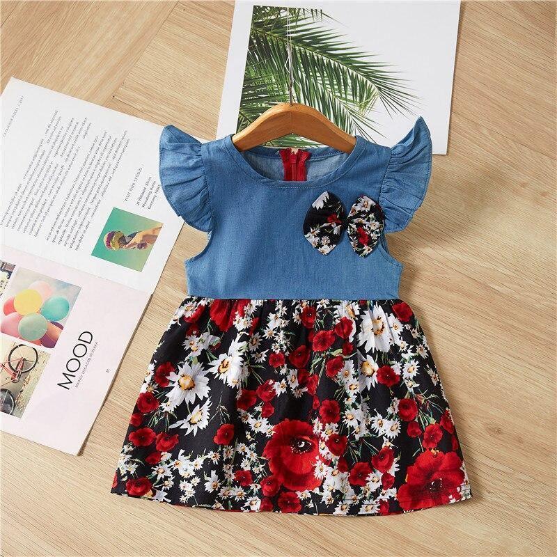 Floral Cotton A-Line Dress
