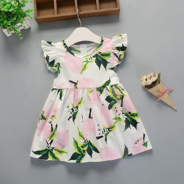 Floral Cotton A-Line Dress