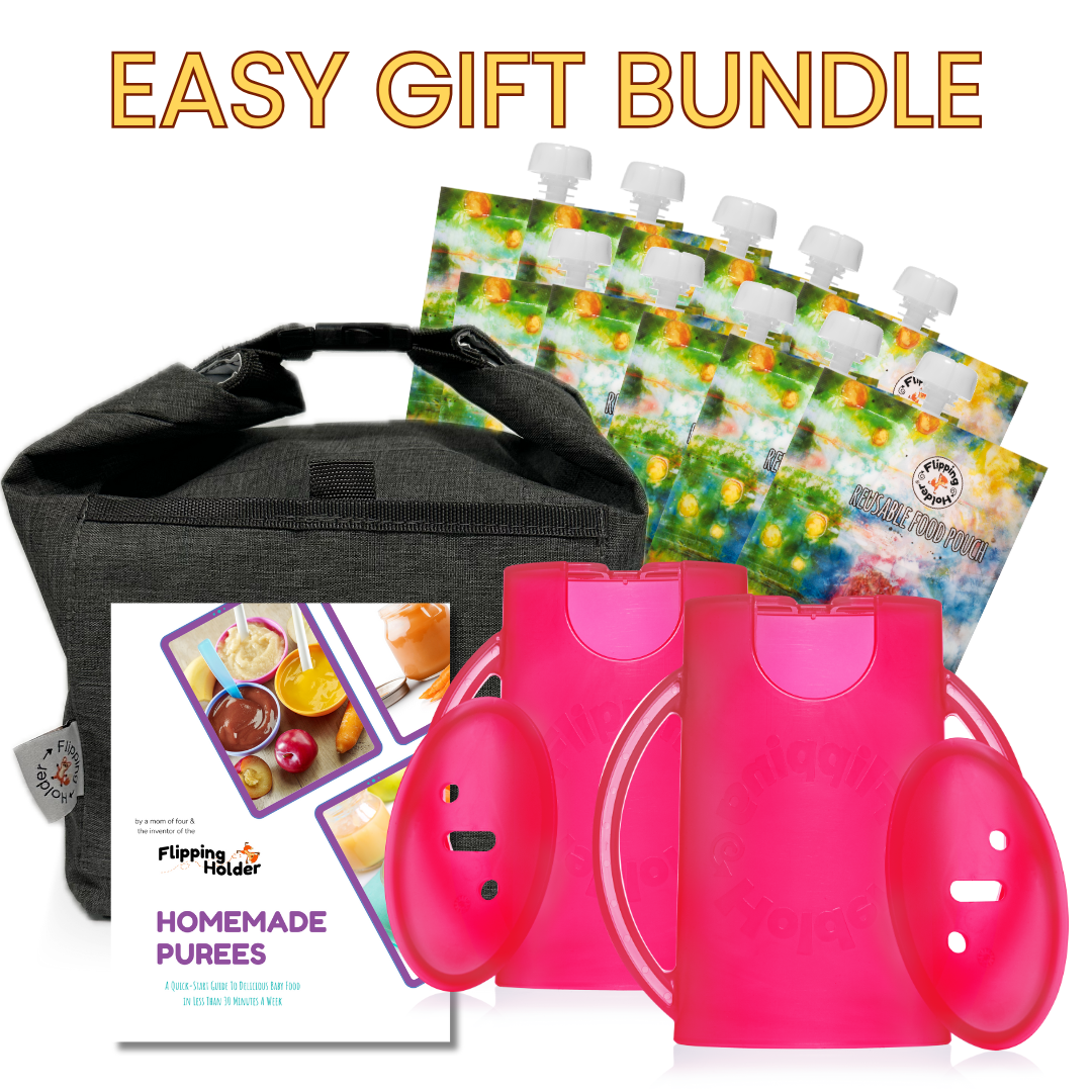 Baby Feeding Gift Bundle – Holders, Pouches & Tote