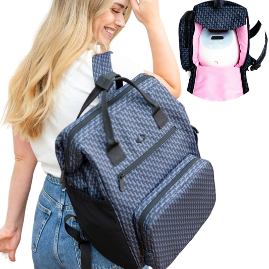 Idaho Jones Chertsey Breast Pump Bag Backpack - Hands-Free, Fits Large Pumps