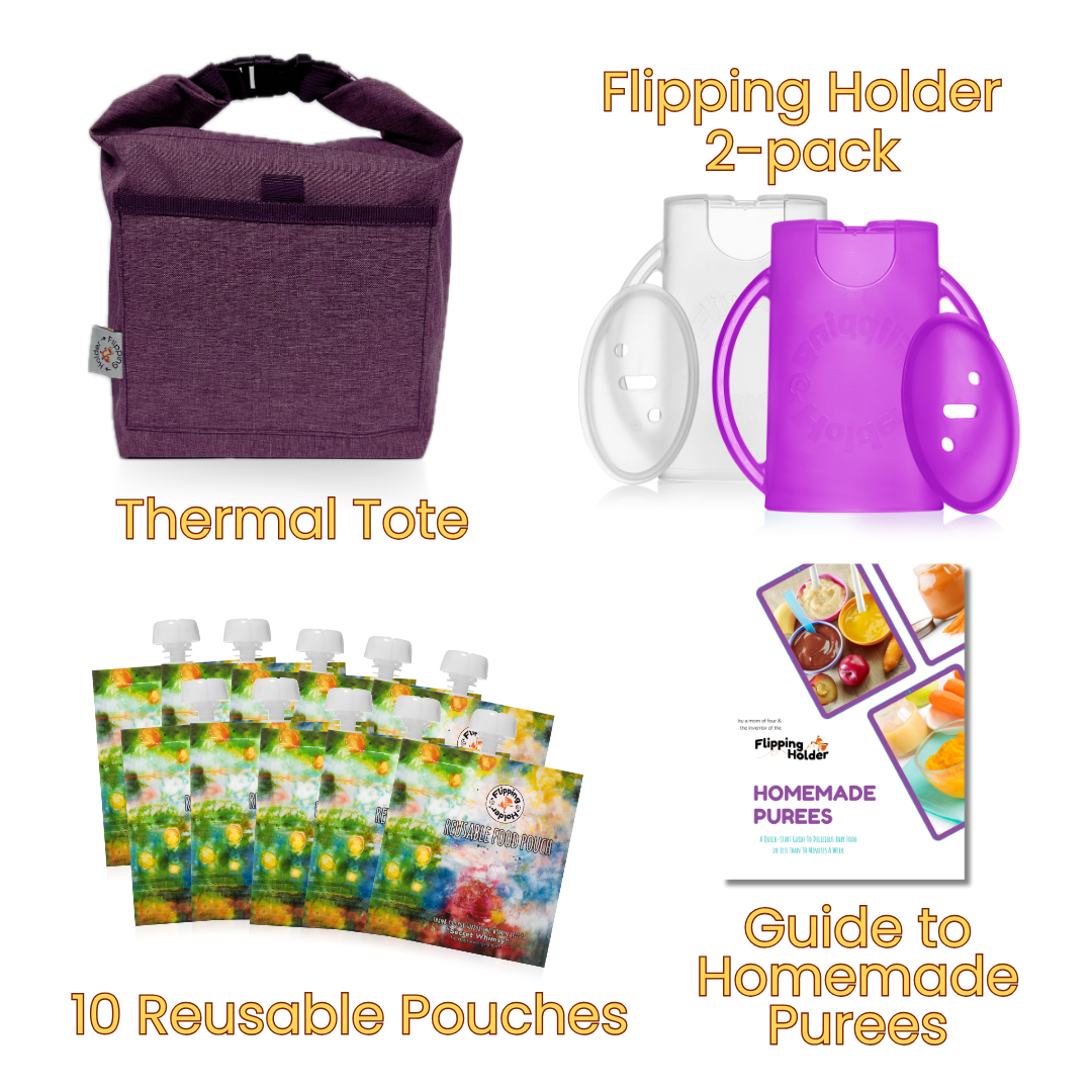 Baby Feeding Gift Bundle – Holders, Pouches & Tote