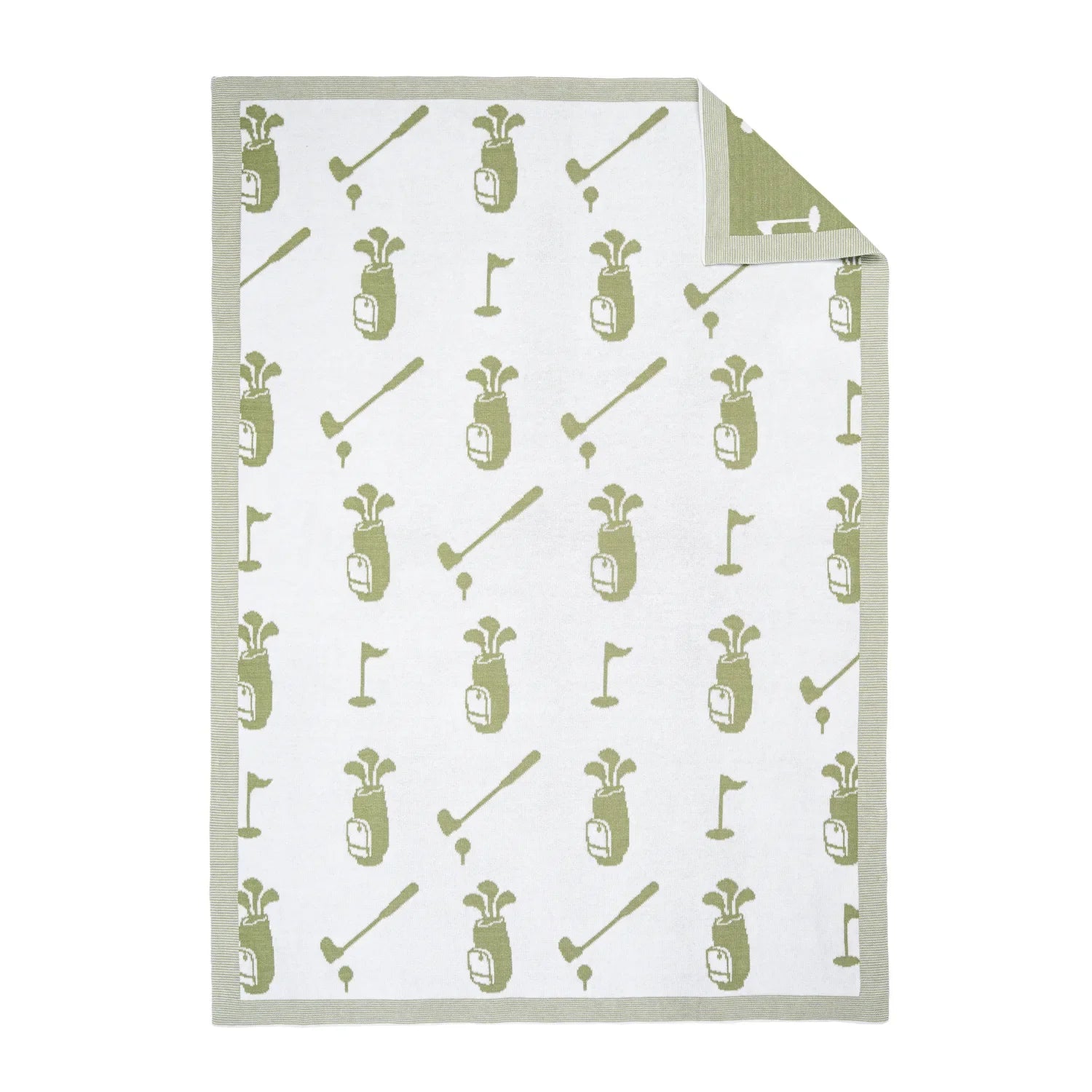 Golf Jacquard Knit Baby Blanket