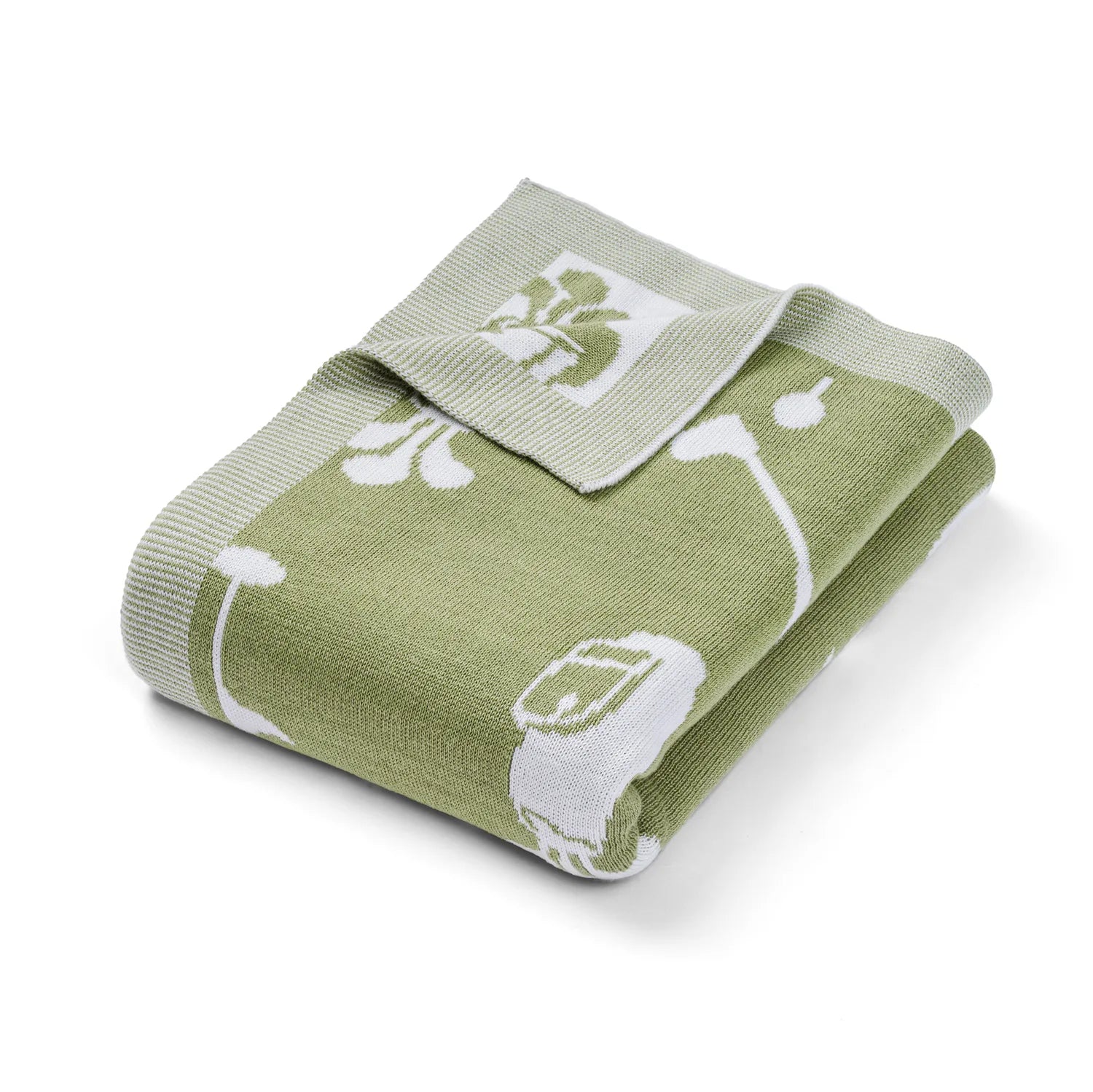 Golf Jacquard Knit Baby Blanket