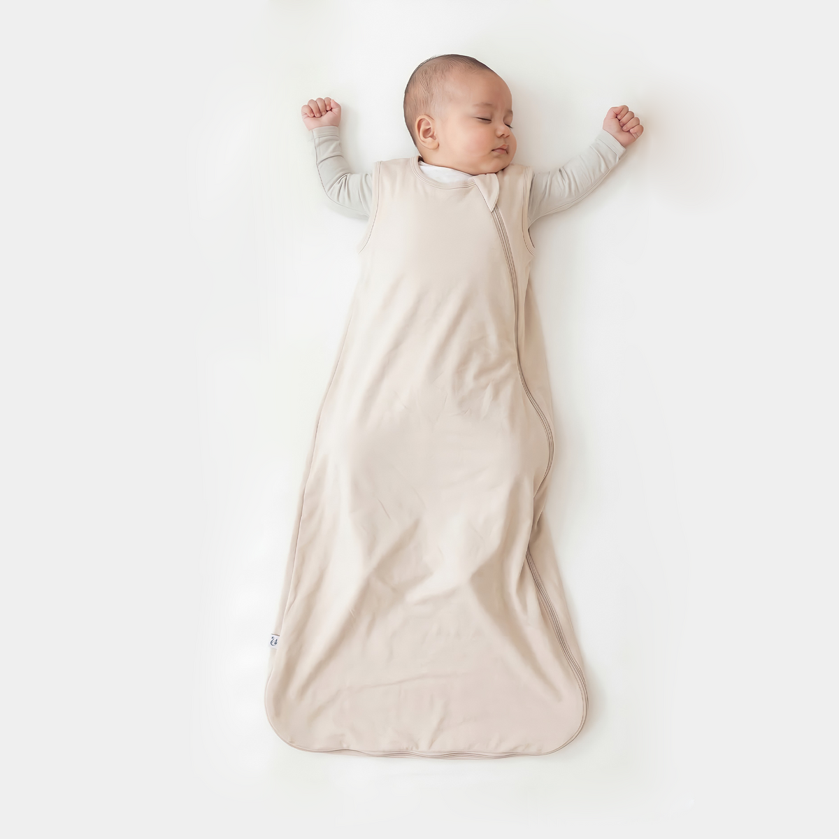 SwaddleAn Bamboo Sleep Sack 1.0 TOG - Sand, Double-Layer