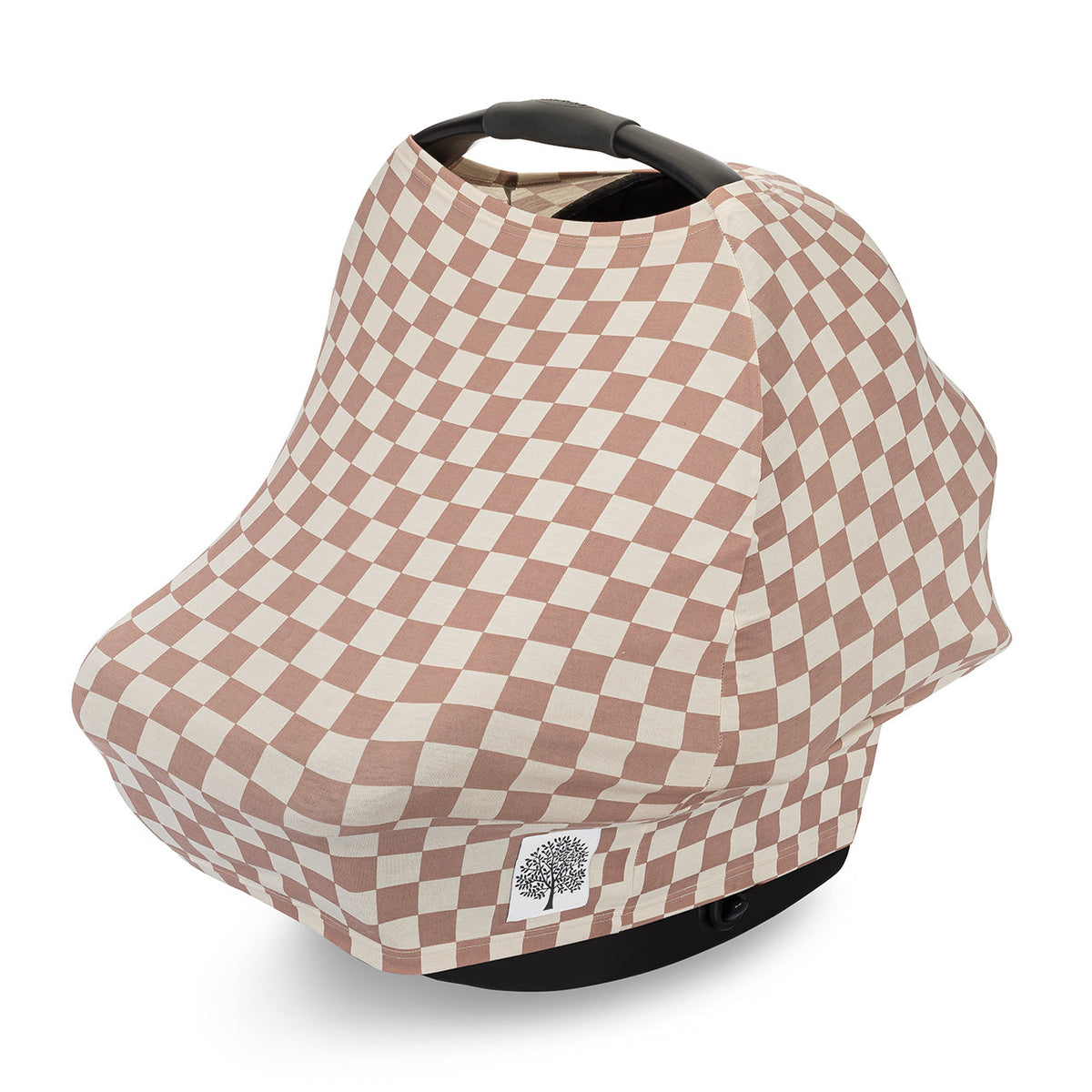 Rosewood Checker Nursing & Multi-Use Cover
