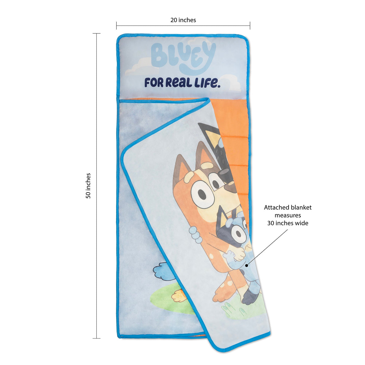 NoJo Bluey For Real Life Toddler Nap Mat