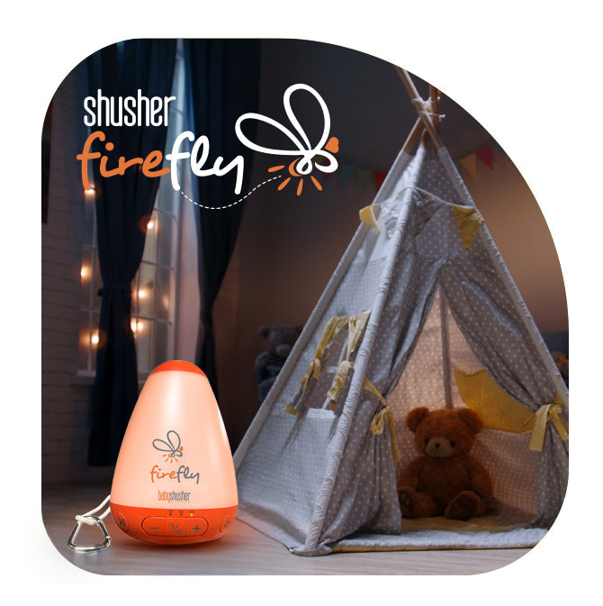 Firefly Portable Baby Sound Machine + Shushie Pacifier 2-Pack Bundle