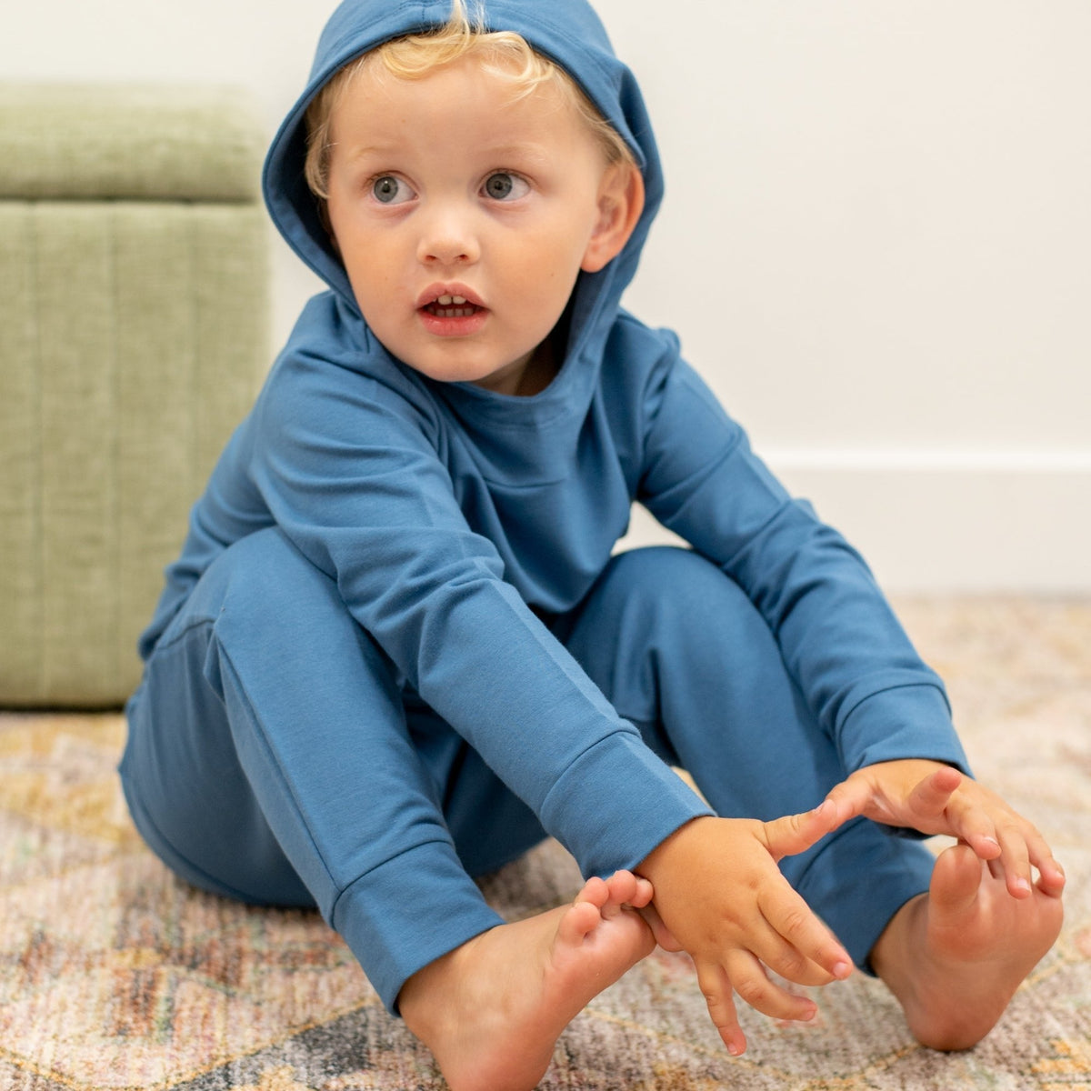 Captain Blue Hooded Jogger Set