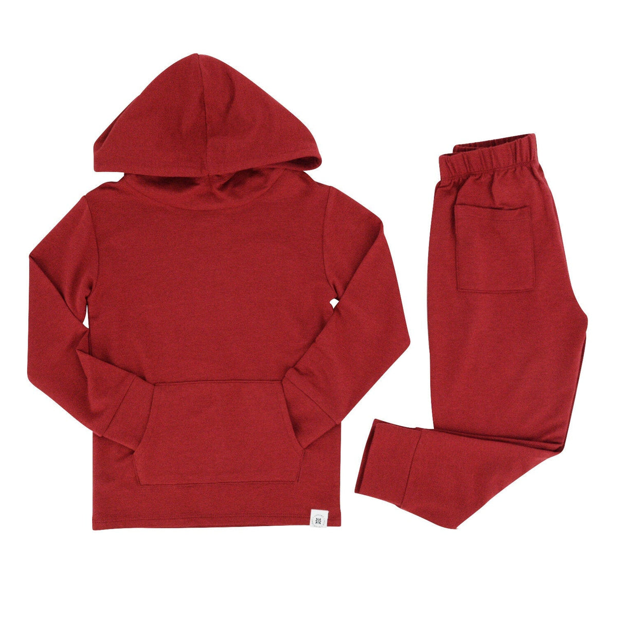 Rhubarb Red Hooded Jogger Set