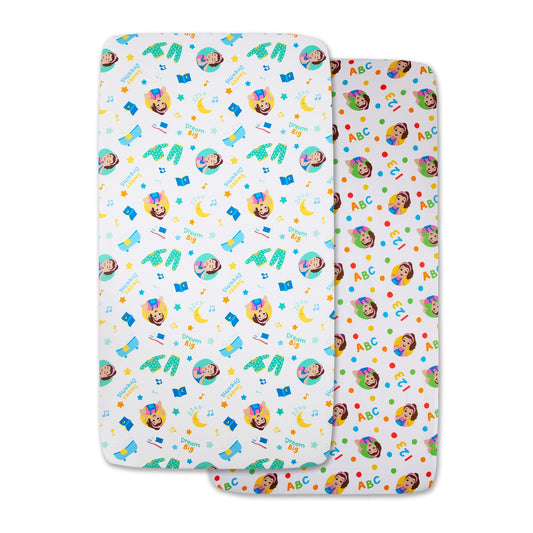 Ms. Rachel Fitted Toddler Sheets, 2-Pack