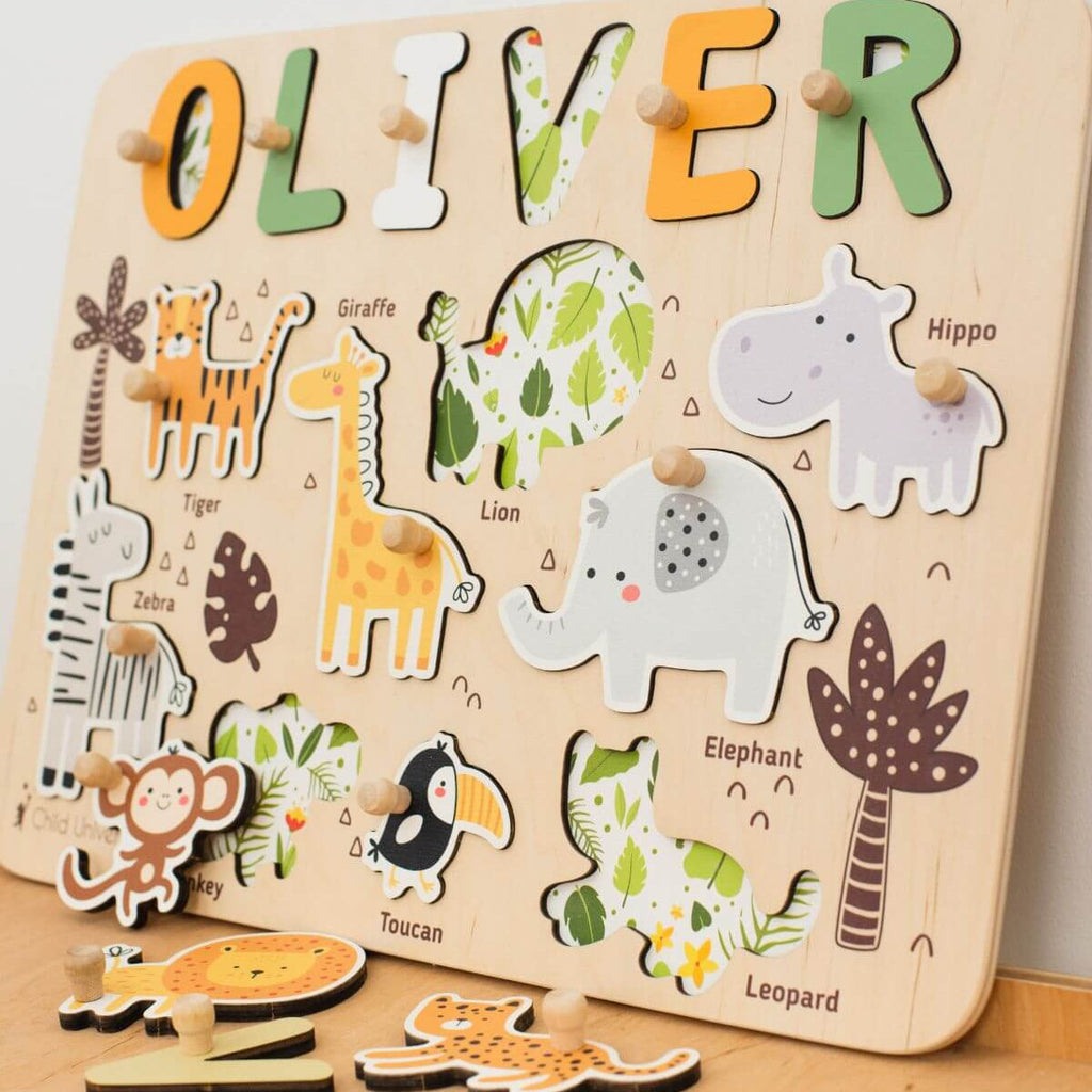 Name Board Jungle Theme