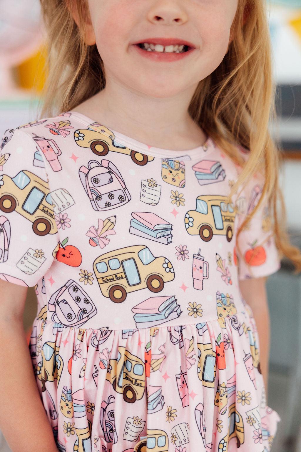 Mila & Rose Playground Princess Short Sleeve Pocket Twirl Dress - Girls Sizes 2T-8