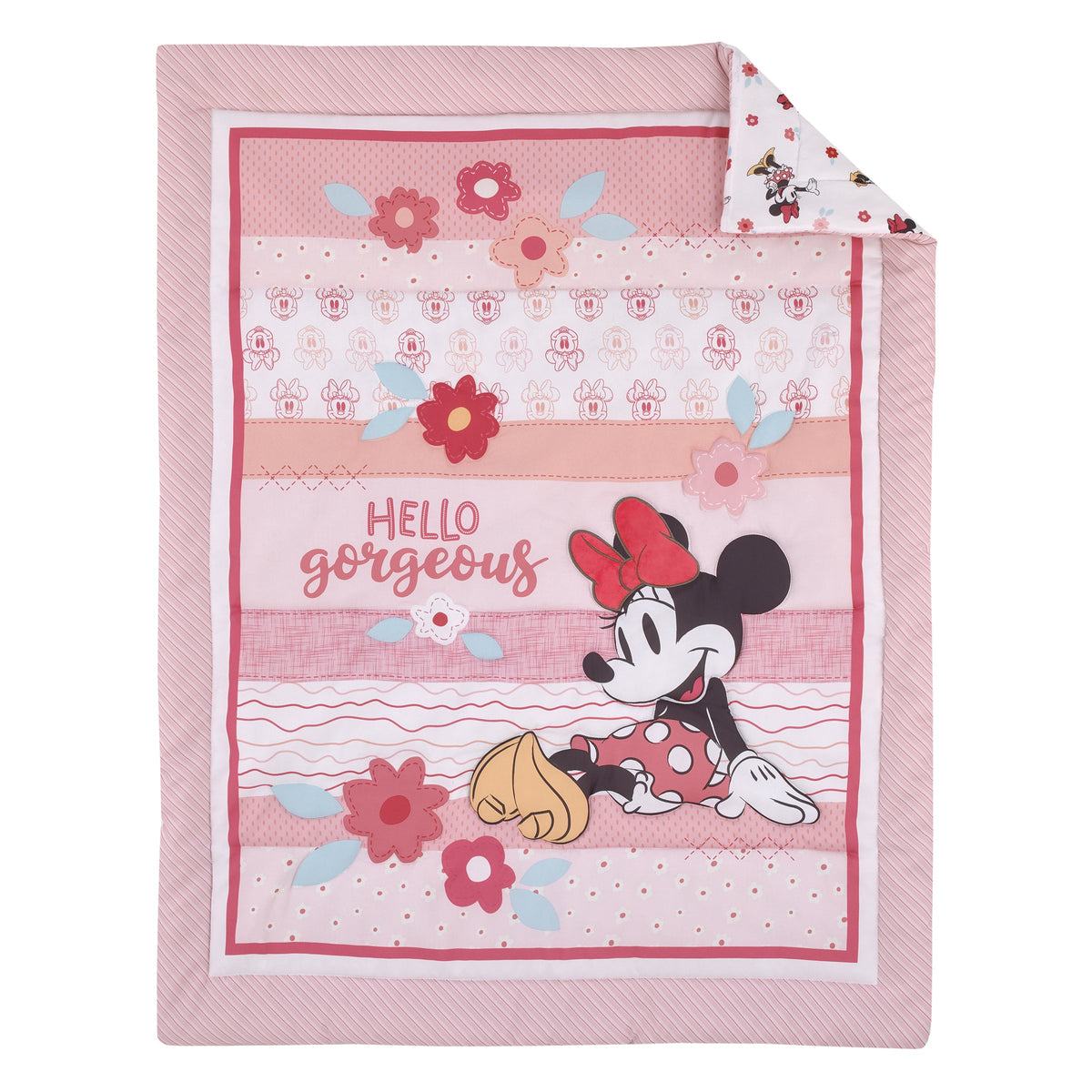 Disney Minnie Mouse Hello Gorgeous 3-Piece Crib Bedding Set
