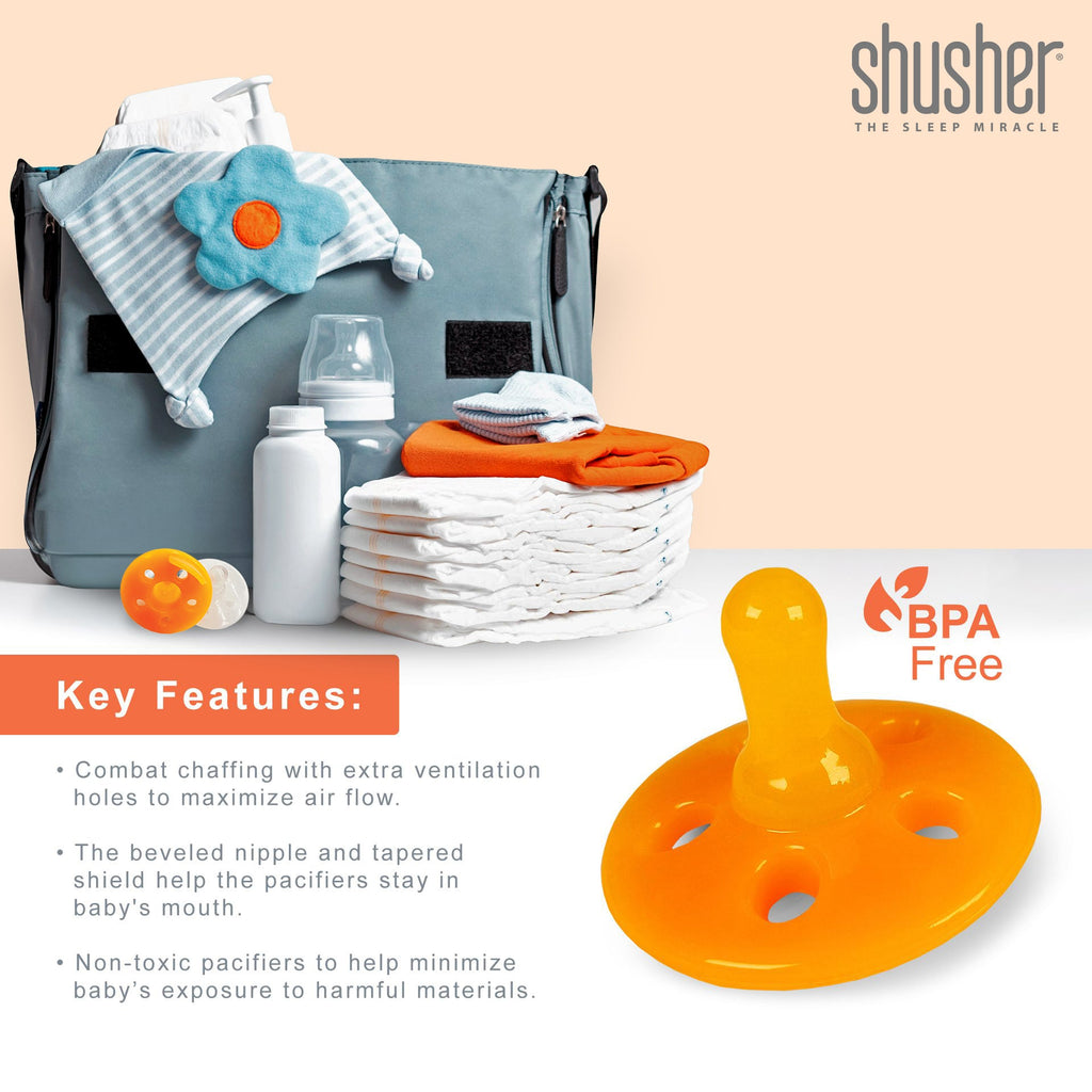Firefly Portable Baby Sound Machine + Shushie Pacifier 2-Pack Bundle