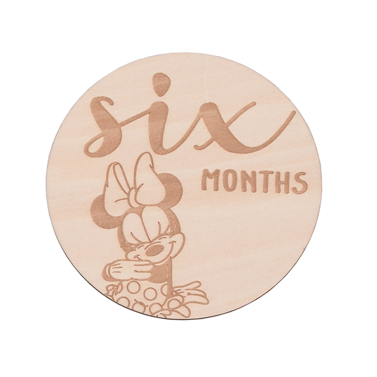 Minnie Mouse Baby Wooden Milestone Cards, 12-Piece Set