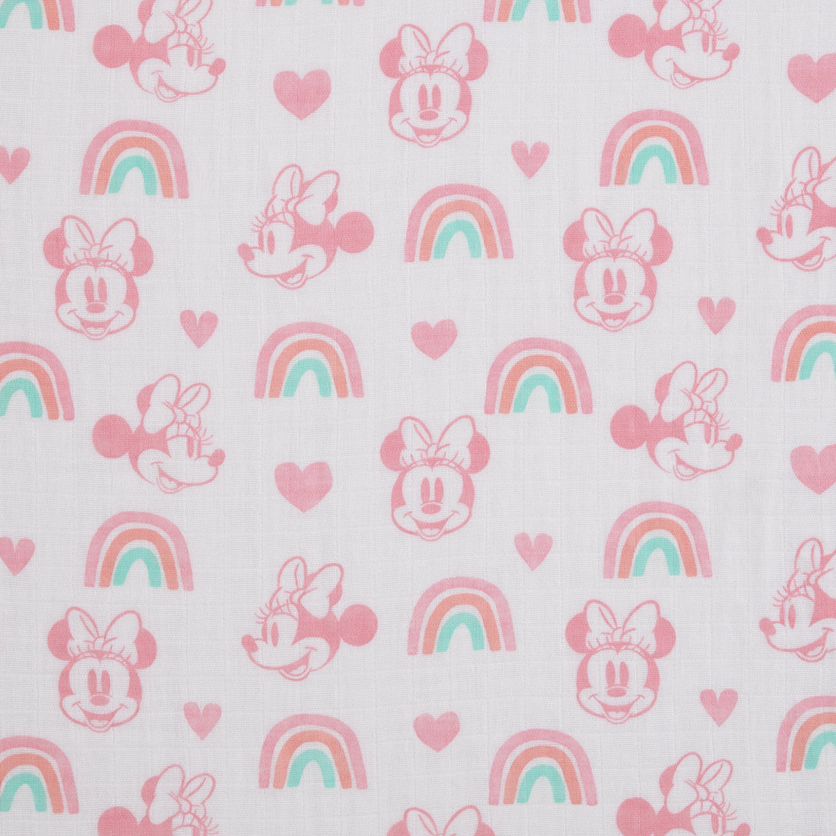 Disney Minnie Mouse Cotton Muslin Swaddle Blankets, 3-Pack