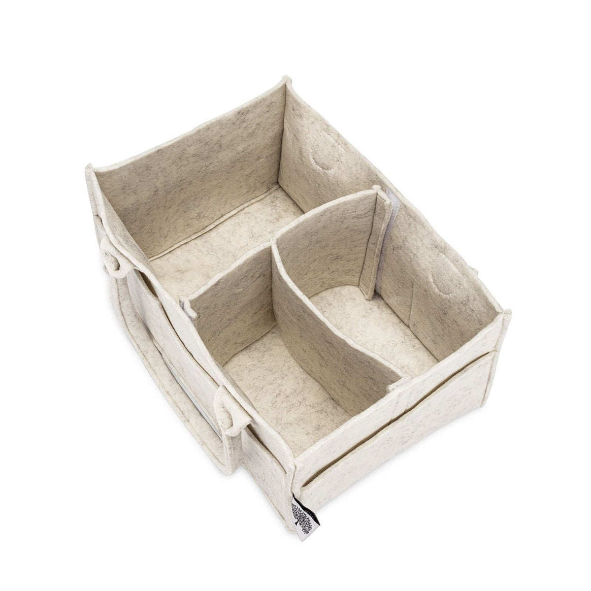 Parker Baby Co. Felt Diaper Caddy Organizer - 8 Pockets, 2 Sizes, Collapsible