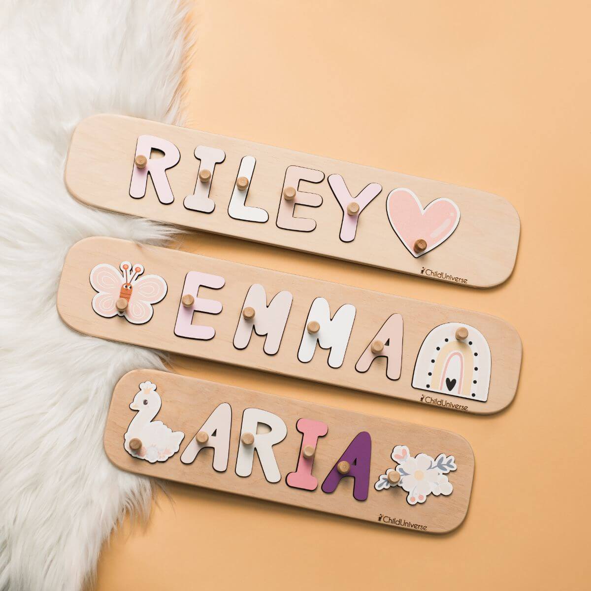 Name Puzzle with Pegs